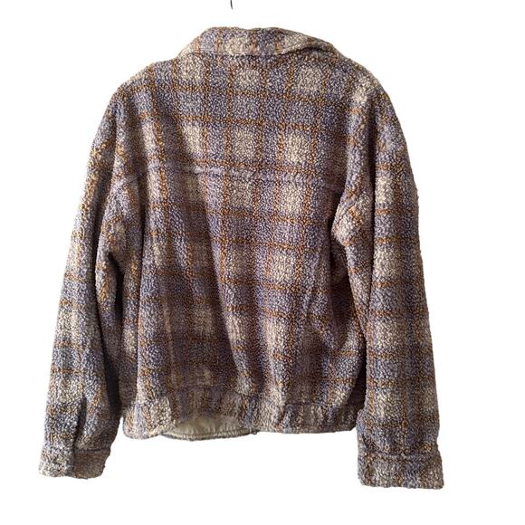 Free People Faded Dreams Cozy Trucker Sherpa Jacket Size Small - Picture 4 of 7